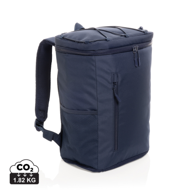 Picture of SONNY AWARE™ RPET COOLER BACKPACK RUCKSACK in Navy