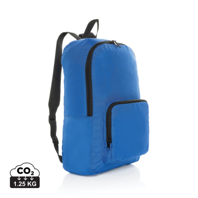 Picture of DILLON AWARE™ RPET FOLDING CLASSIC BACKPACK RUCKSACK in Royal Blue