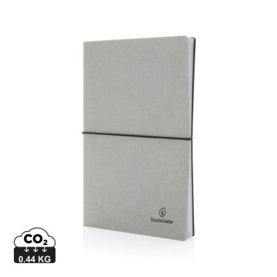 Picture of A5 BONDED LEATHER NOTE BOOK in Pale Grey