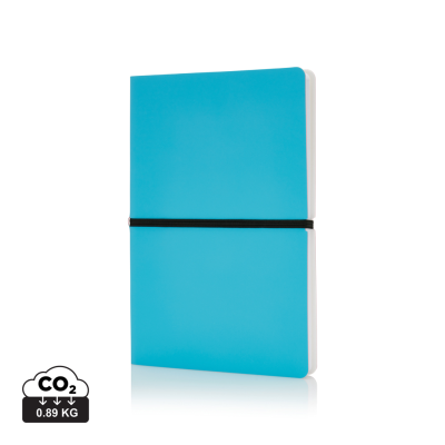 Picture of DELUXE SOFTCOVER A5 NOTE BOOK in Blue