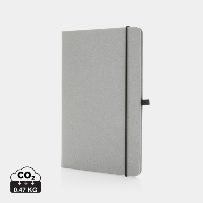 Picture of BONDED LEATHER HARDCOVER NOTE BOOK A5 in Pale Grey.