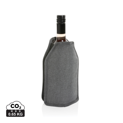 Picture of VINO AWARE™ RPET WINE BOTTLE COOLER SLEEVE in Grey