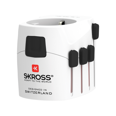 Picture of SKROSS PRO 3-POLE WORLD TRAVEL ADAPTER in White