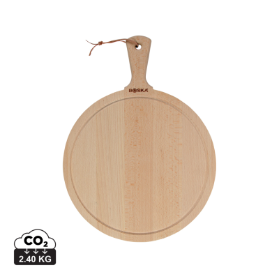 Picture of BOSKA SERVING BOARD ROUND AMIGO L in Brown.