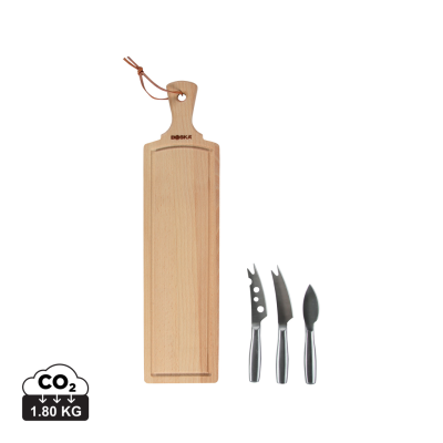 Picture of BOSKA CHEESE SET AMIGO in Brown, Steel