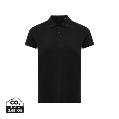 Picture of IQONIQ YOSEMITE LADIES RECYCLED COTTON PIQUE POLO in Black