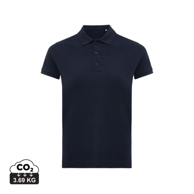 Picture of IQONIQ YOSEMITE LADIES RECYCLED COTTON PIQUE POLO in Navy