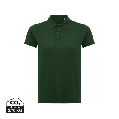 Picture of IQONIQ YOSEMITE LADIES RECYCLED COTTON PIQUE POLO in Forest Green