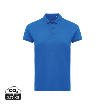 Picture of IQONIQ YOSEMITE LADIES RECYCLED COTTON PIQUE POLO in Royal Blue