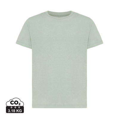 IQONIQ KOLI CHILDRENS RECYCLED COTTON TEE SHIRT in Iceberg Green.