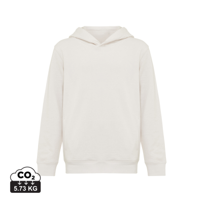 Picture of IQONIQ YENGO CHILDRENS RECYCLED COTTON HOODED HOODY with Sidepockets in Ivory White