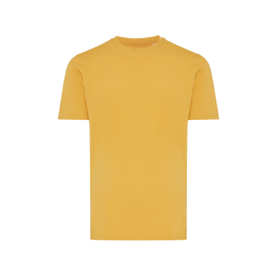 Picture of IQONIQ BRETT RECYCLED COTTON TEE SHIRT in Ochre Yellow.