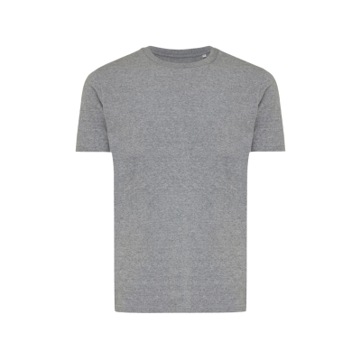 Picture of IQONIQ BRETT RECYCLED COTTON TEE SHIRT in Light Heather Anthracite Grey.