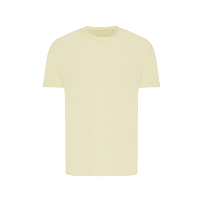 Picture of IQONIQ BRETT RECYCLED COTTON TEE SHIRT in Cream Yellow.