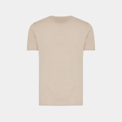 Picture of IQONIQ BRETT RECYCLED COTTON TEE SHIRT in Light Heather Brown.