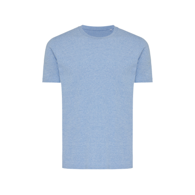 Picture of IQONIQ BRETT RECYCLED COTTON TEE SHIRT in Light Heather Blue.