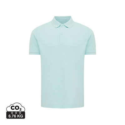 Picture of IQONIQ YOSEMITE RECYCLED COTTON PIQUE POLO in Crushed Mints