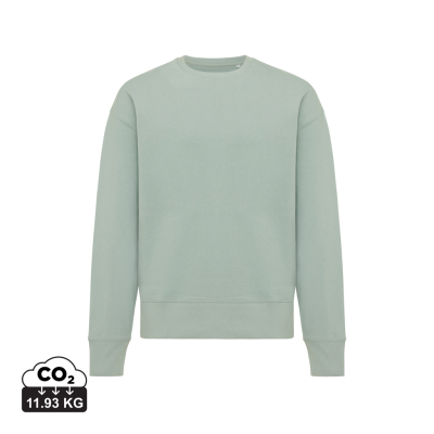 Picture of IQONIQ KRUGER RELAXED RECYCLED COTTON CREW NECK in Iceberg Green.