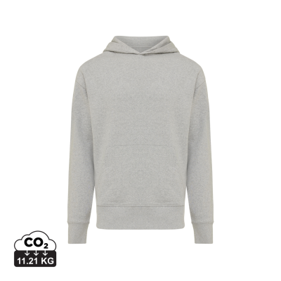 Picture of IQONIQ YOHO RECYCLED COTTON RELAXED HOODED HOODY in Heather Grey