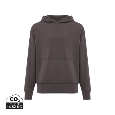 Picture of IQONIQ YOHO RECYCLED COTTON RELAXED HOODED HOODY in Anthracite Grey