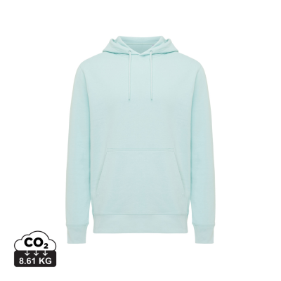 Picture of IQONIQ RILA LIGHTWEIGHT RECYCLED COTTON HOODED HOODY in Crushed Mints