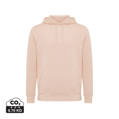 Picture of IQONIQ RILA LIGHTWEIGHT RECYCLED COTTON HOODED HOODY in Peach Nectar