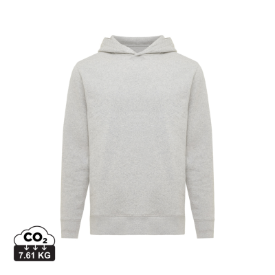 Picture of IQONIQ YENGO RECYCLED COTTON HOODED HOODY with Sidepockets in Light Heather Grey