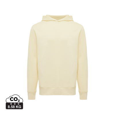 Picture of IQONIQ YENGO RECYCLED COTTON HOODED HOODY with Sidepockets in Cream Yellow