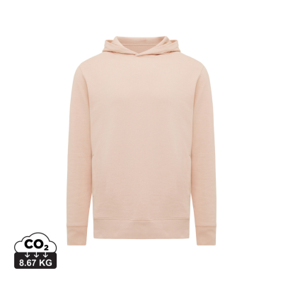 Picture of IQONIQ YENGO RECYCLED COTTON HOODED HOODY with Sidepockets in Peach Nectar