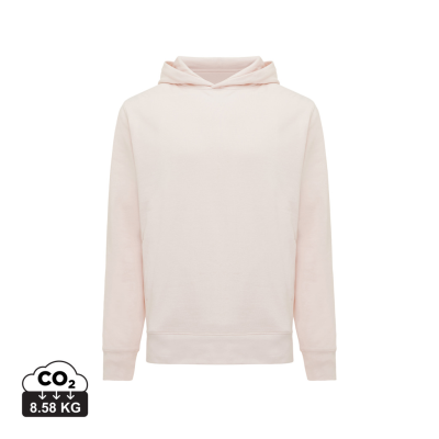 Picture of IQONIQ YENGO RECYCLED COTTON HOODED HOODY with Sidepockets in Cloud Pink