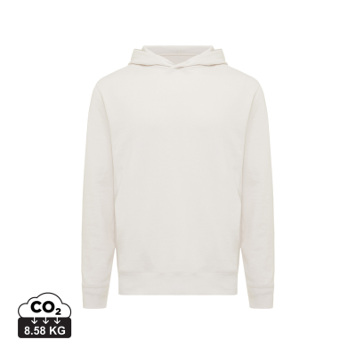 Picture of IQONIQ YENGO RECYCLED COTTON HOODED HOODY with Sidepockets in Ivory White