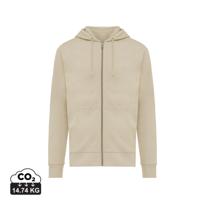 Picture of IQONIQ ABISKO RECYCLED COTTON ZIP THROUGH HOODED HOODY in Desert.