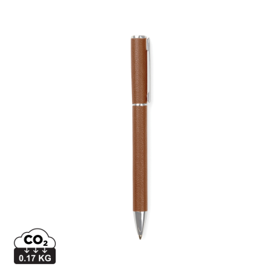 Picture of VINGA TIMO RCS RECYCLED ALUMINIUM METAL PEN in Brown