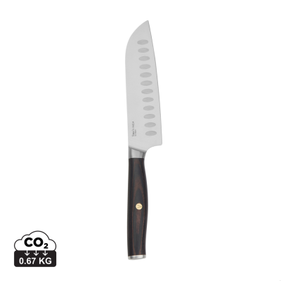 Picture of VINGA TARA RCS RECYCLED STEEL SANTOKU KNIFE in Steel, Black