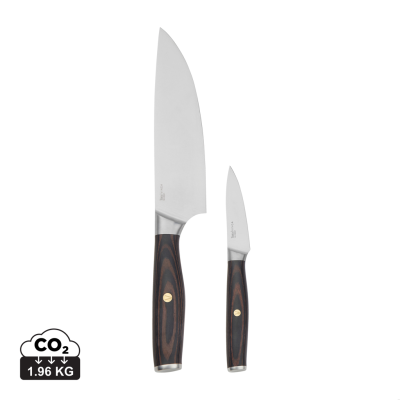 Picture of VINGA TARA RCS RECYCLED STEEL CHEFS SET in Steel, Black