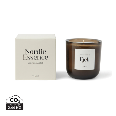 Picture of NORDIC ESSENCE SCENTED CANDLE LARGE in Off White, Dark Brown