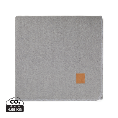 Picture of VINGA MOULTON GRS RPET BLANKET in Grey, Granite Grey.