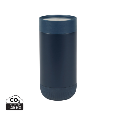 Picture of VINGA ERIE RCS RECYCLED SS PUSH MUG 350 ML in Blue, Blue