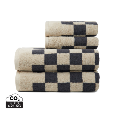 Picture of VINGA ELBA OCS ORGANIC COTTON TOWEL, 4 PCS SET in Grey, Beige