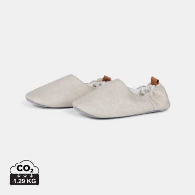 Picture of VINGA MOULTON RCS RPET SLIPPERS S & M in Beige, Feather Grey.