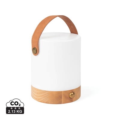 Picture of VINGA NARNI RCS RECYCLED ABS LANTERN in Brown, White