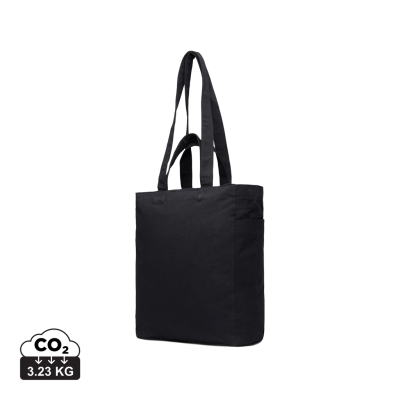 Picture of VINGA HILO AWARE™ RECYCLED CANVAS ZIP TOTE in Black.