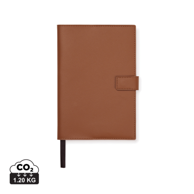 Picture of TIMO PU RCS RPET NOTE BOOK in Brown.