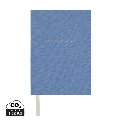 Picture of VINGA ONE MEMORY a DAY GRS RECYCLED PAPER JOURNAL in Blue.