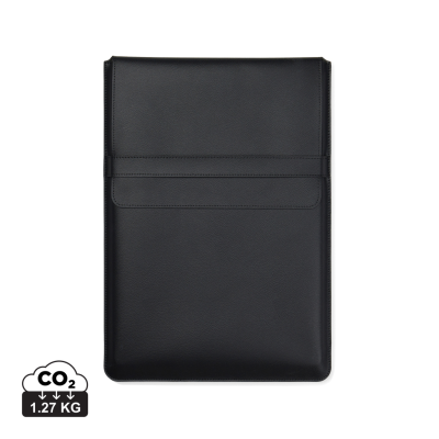 Picture of VINGA TIMO PU RCS RPET 14 INCH LAPTOP SLEEVE in Black.