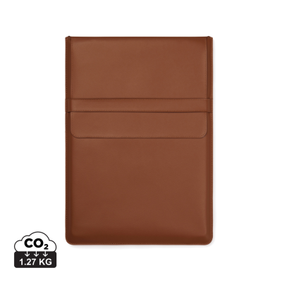 Picture of VINGA TIMO PU RCS RPET 14 INCH LAPTOP SLEEVE in Brown.