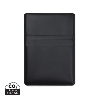 Picture of TIMO PU RCS RPET 16 INCH LAPTOP SLEEVE in Black.