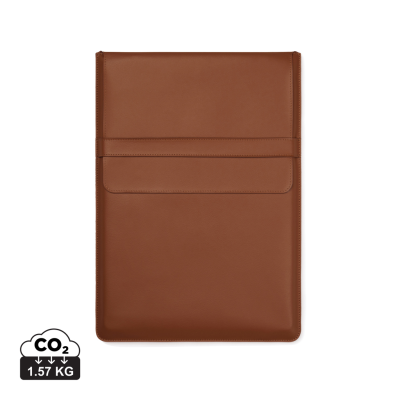 Picture of VINGA TIMO PU RCS RPET 16 INCH LAPTOP SLEEVE in Brown.