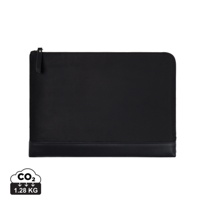 Picture of VINGA MARLOW RCS RECYCLED POLYESTER 14 INCH LAPTOP SLEEVE in Black.