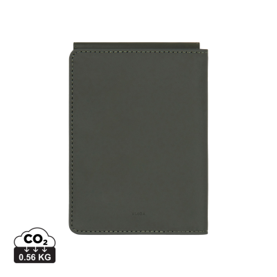 Picture of VINGA BALTIMORE RCS RECYCLED POLYESTER RFID PASSPORT COVER in Green